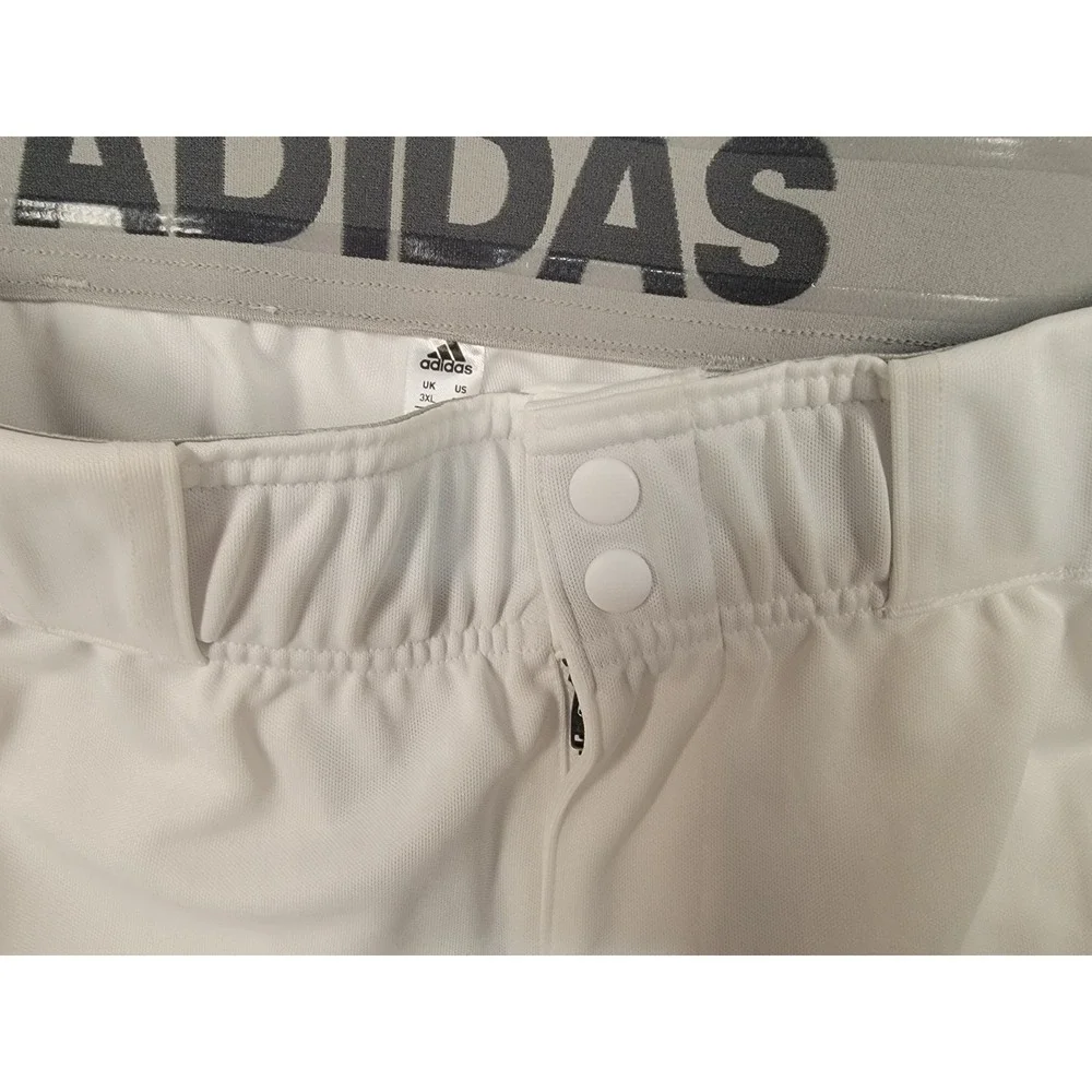 Adidas Icon Pro Baseball Pants Mens 3XL White Tapered Open Hem‎ Softball NWT